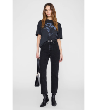 Anine Bing Kent Tee Eagle, Washed Black