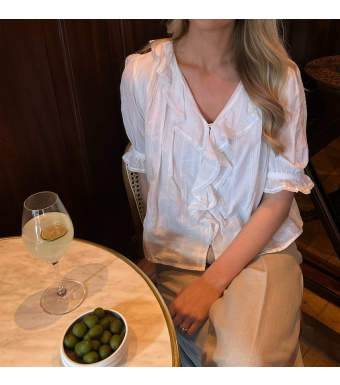 Skall Studio Clea Blouse, Optic White