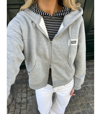 Mads Nørgaard Bobo Hood Sweatshirt Standard, Grey Melange
