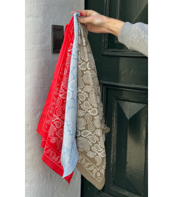 Mads Nørgaard Paisley Scarf Solid Soft Cotton, Overland Trek