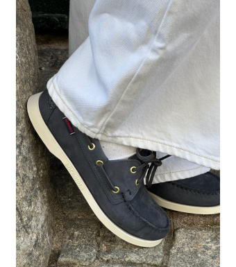 Sebago Docksides Portland Nubuck Woman, Blue Universe