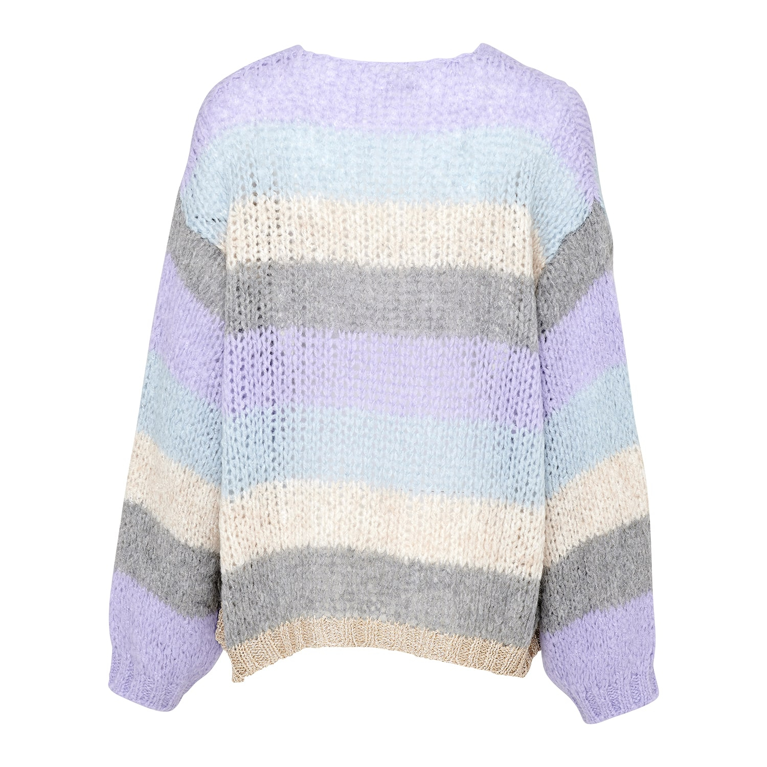Noella Kala Cardigan, Lightblue/lightpurple Stripe