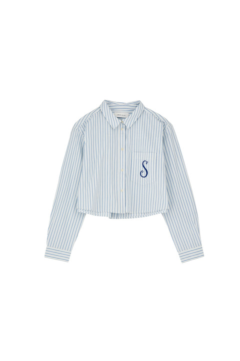 SKALL STUDIO Moment Shirt, Blue/white Stripe