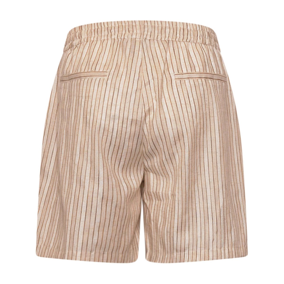 Tiffany Clothing Iris Shorts, Beige/camel Stripe