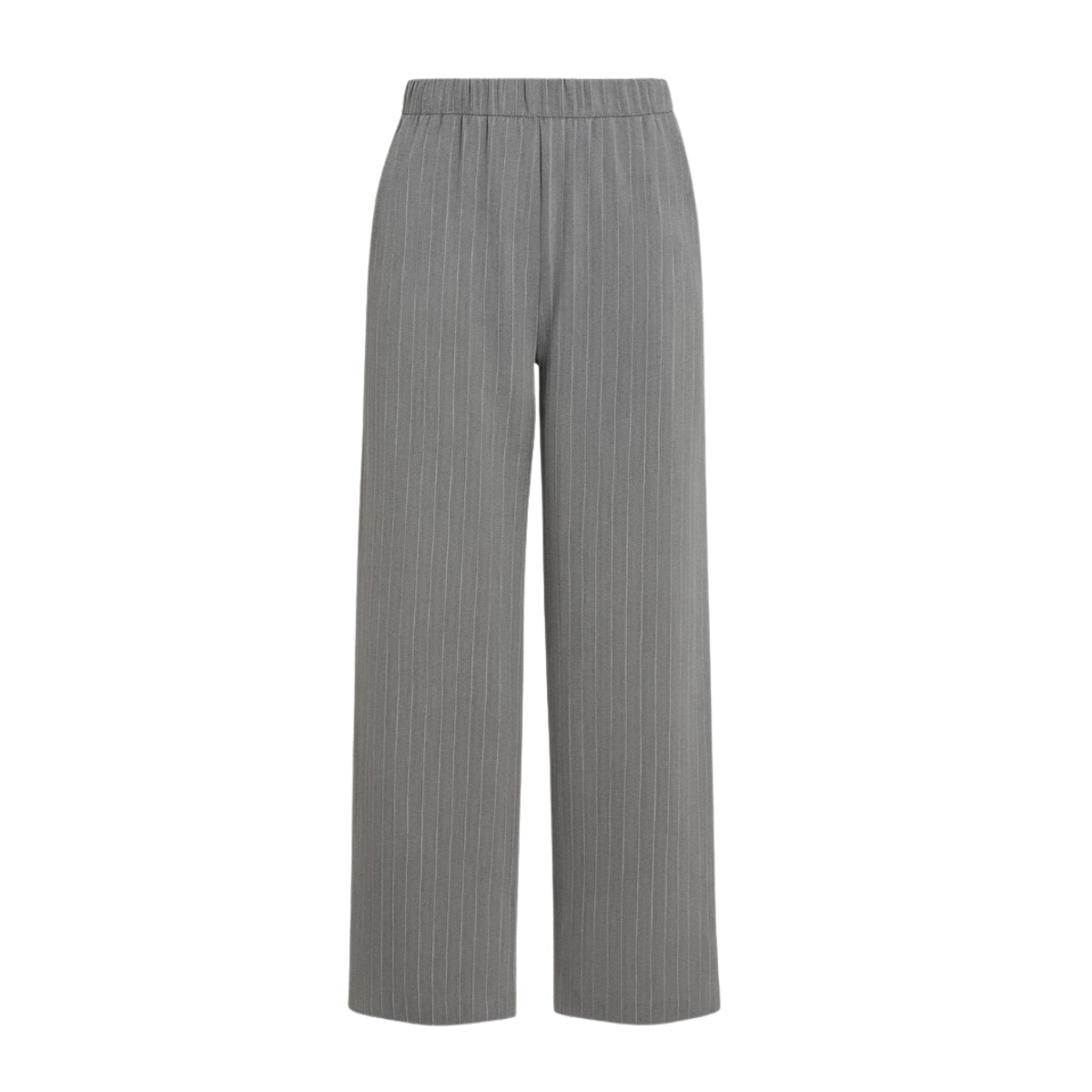 OPAL STUDIO Agnete Pants, Grey Pinstripe