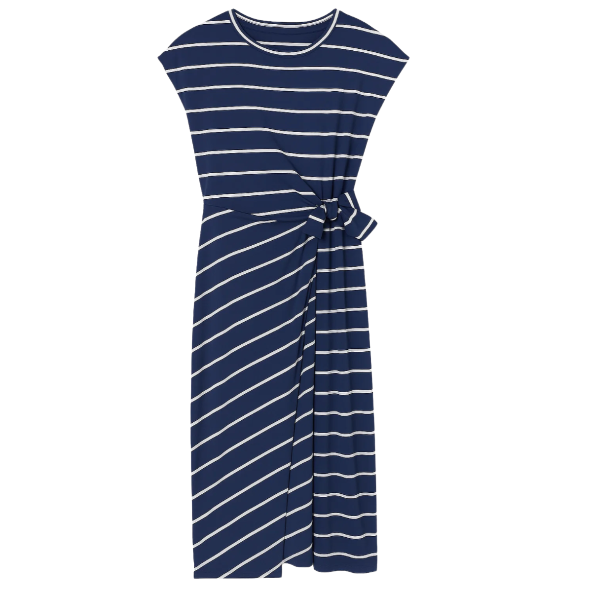 TIFFANY Stribet Kjole A8612, Blue/white Stripe