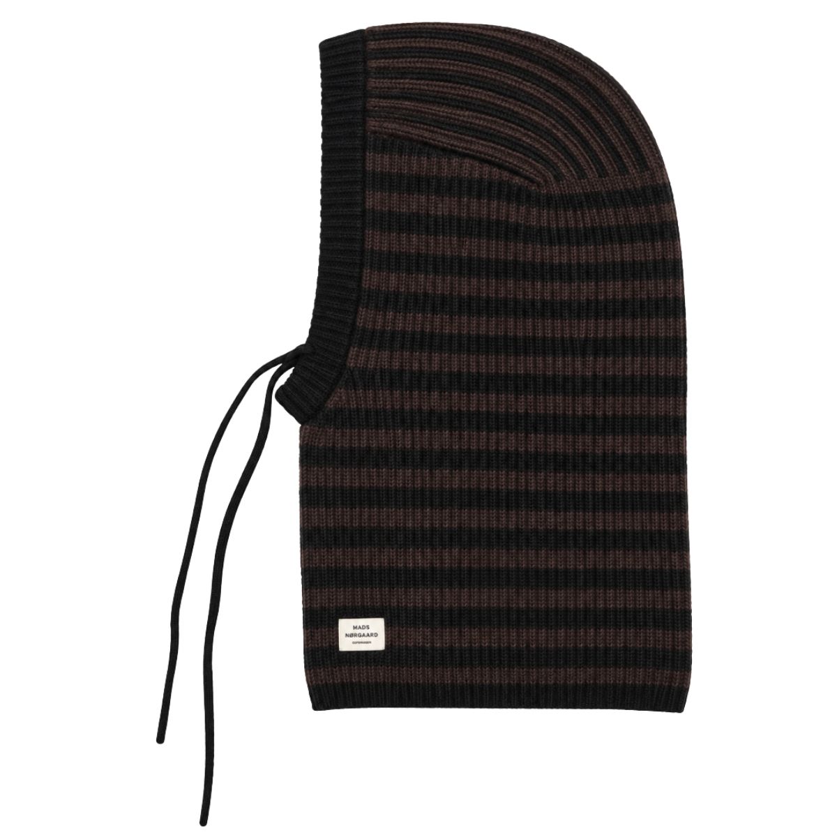 Mads Nørgaard Tosca Balando Balaclava Stripe, Black/demitasse