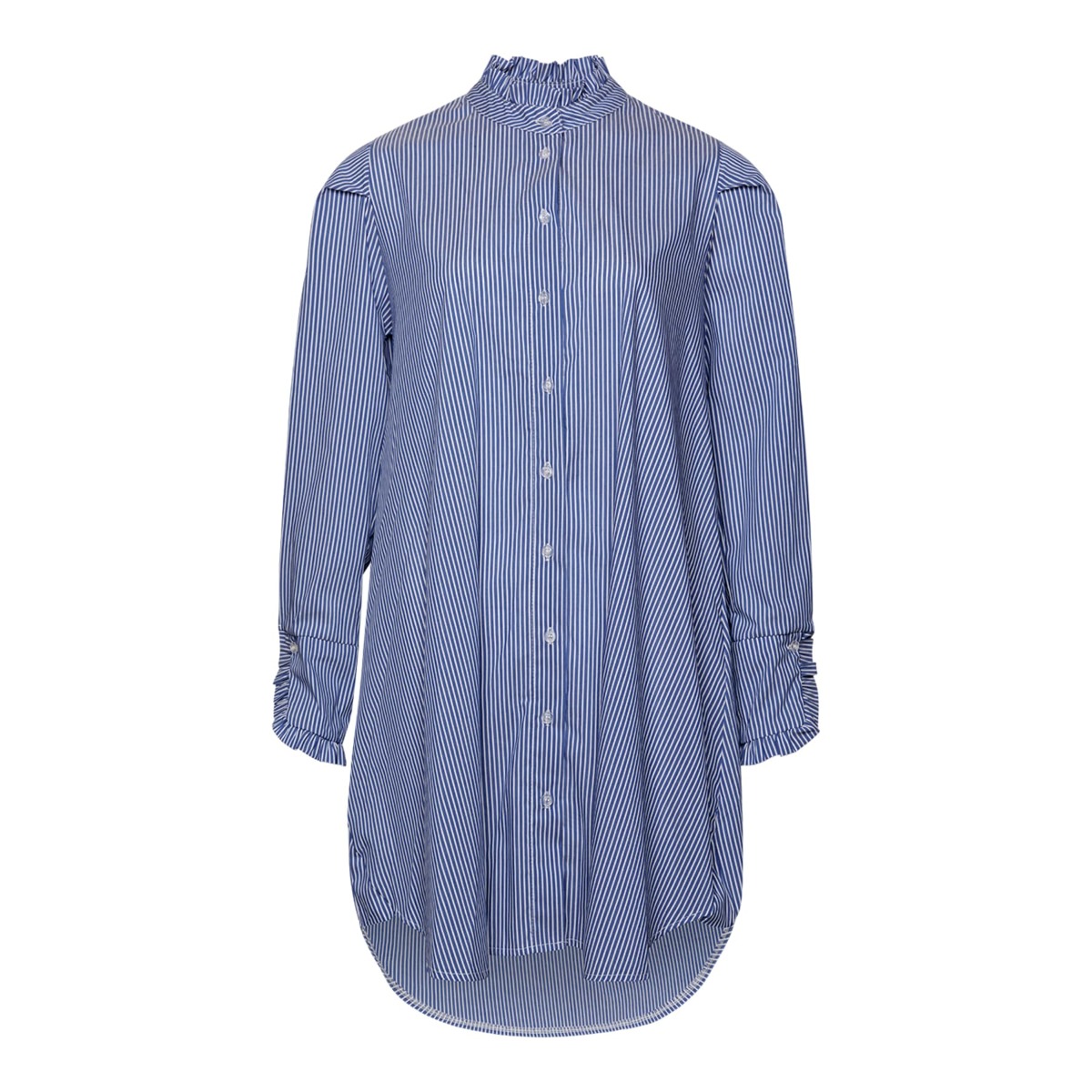 Tiffany Naneth Stripe Shirt Dress, Blue Stripe