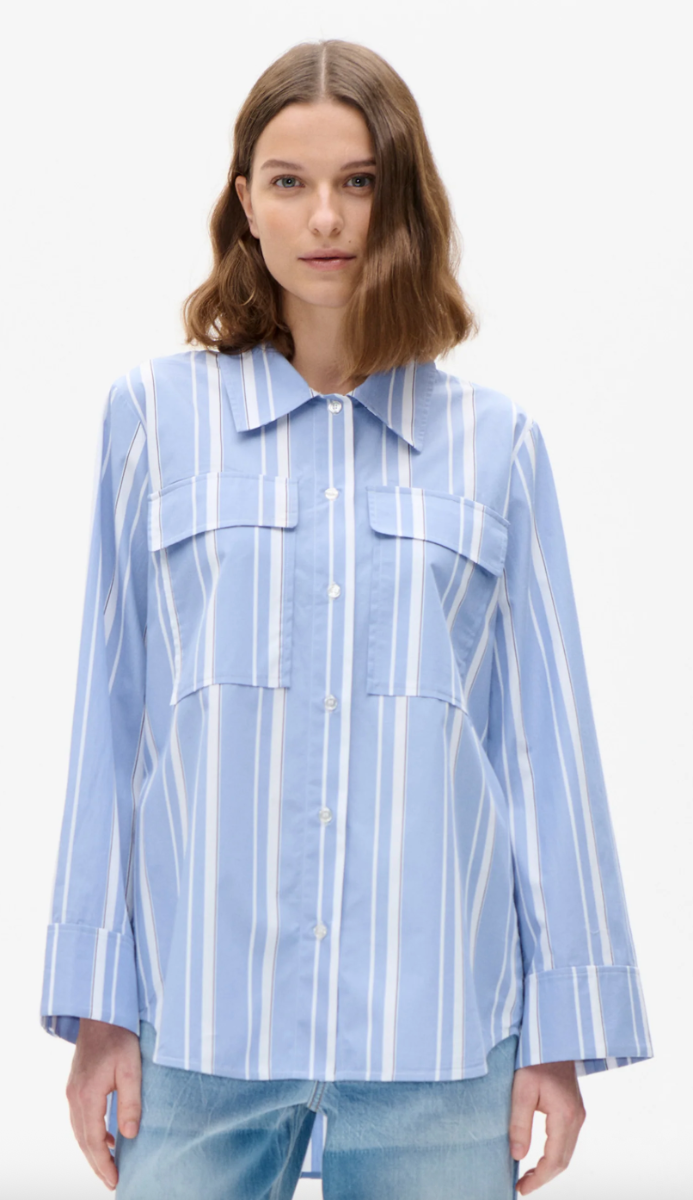 Baum Und Pferdgarten Milo Shirt, Breezy Blue Stripe
