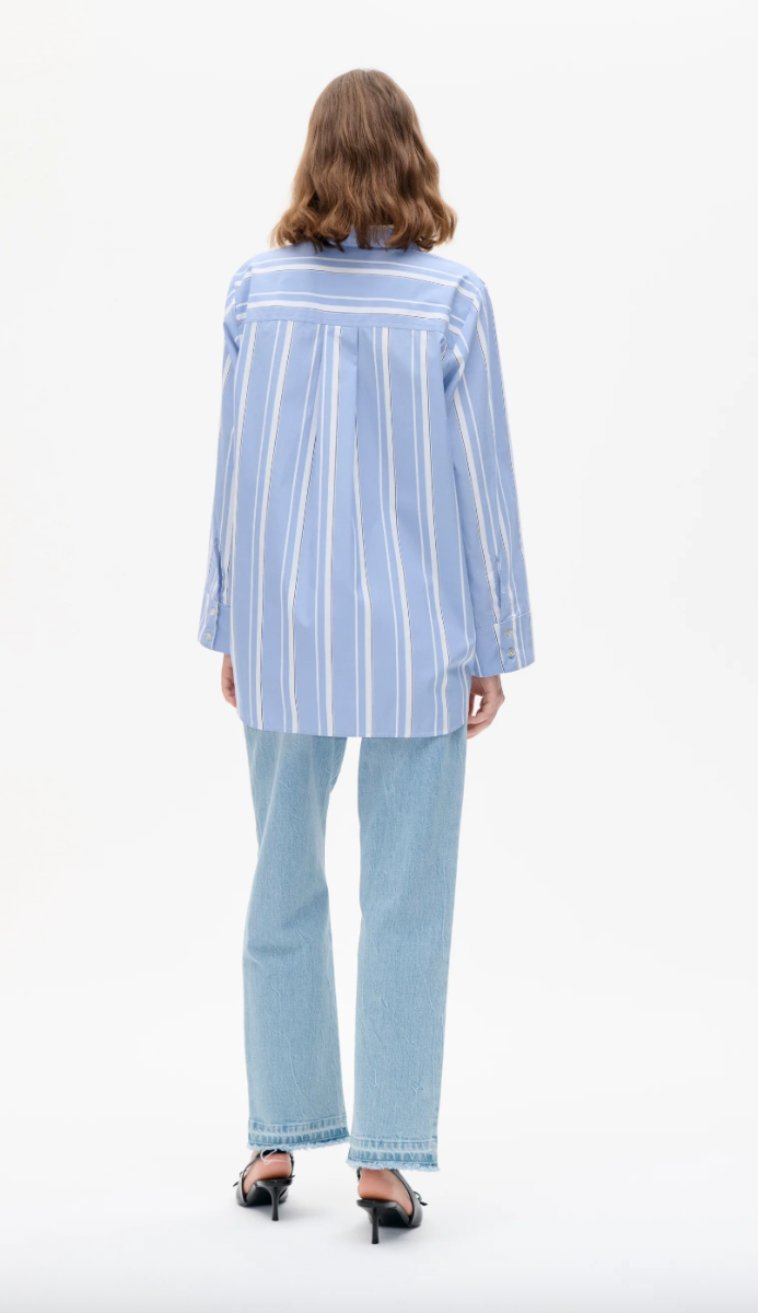 Baum Und Pferdgarten Milo Shirt, Breezy Blue Stripe