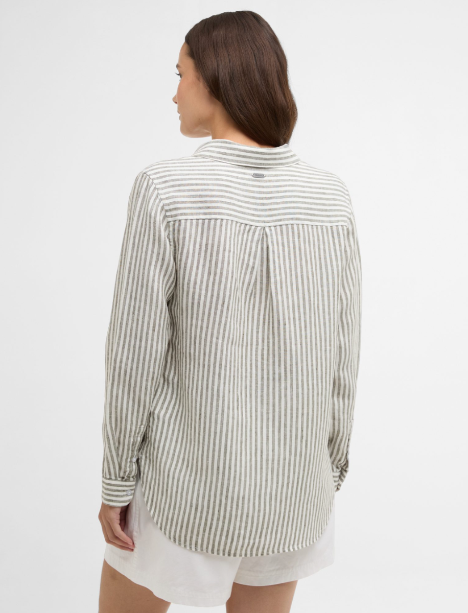 Barbour Marine Shirt, Dusky Khaki Stripe