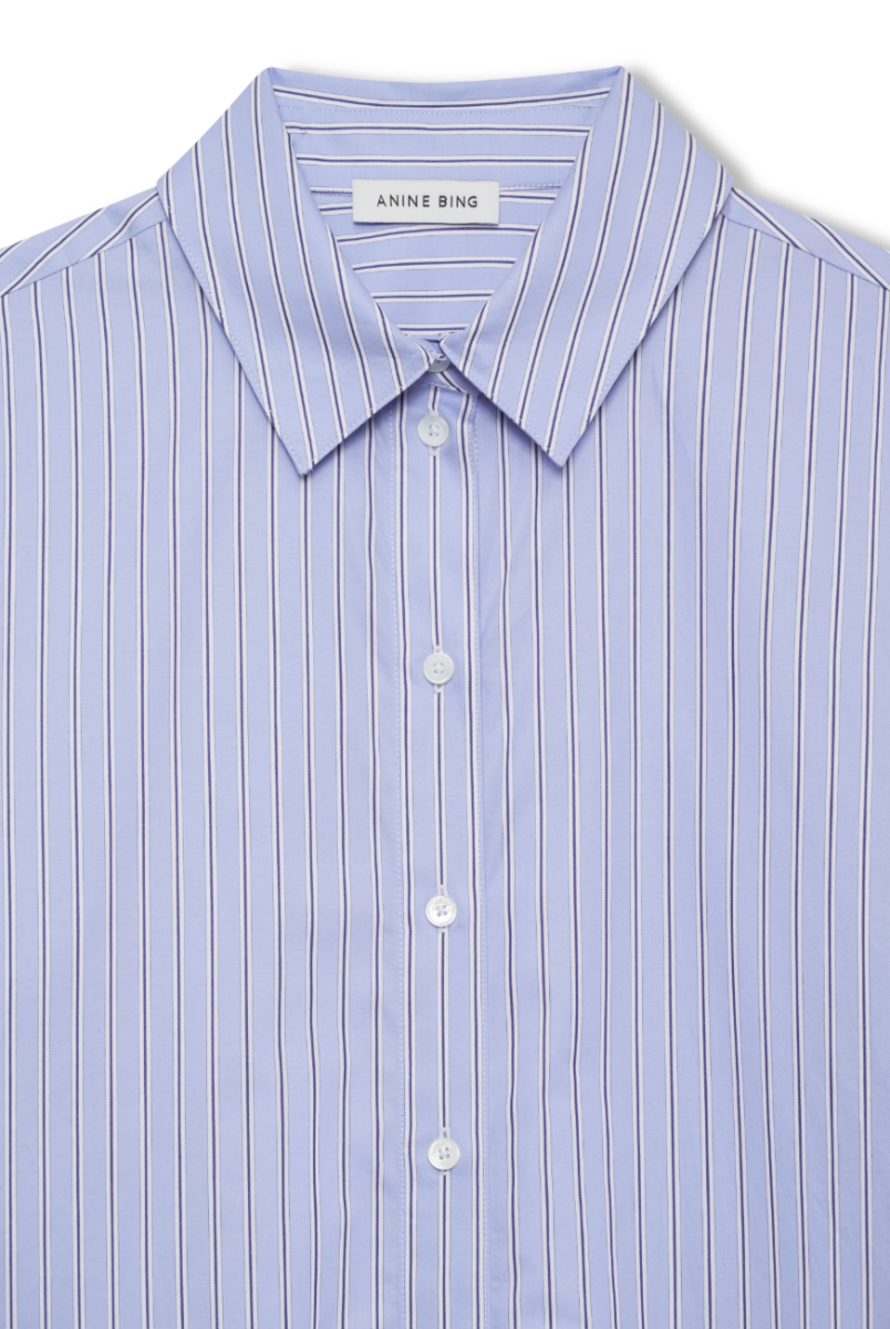 Anine Bing Essie Shirt, Blue Stripe