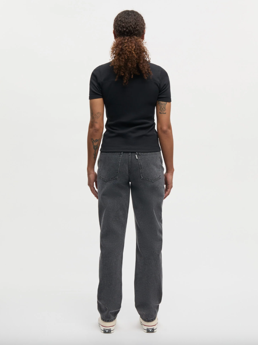 Mads Nørgaard June Tee Grace Jersey Stripe, Black