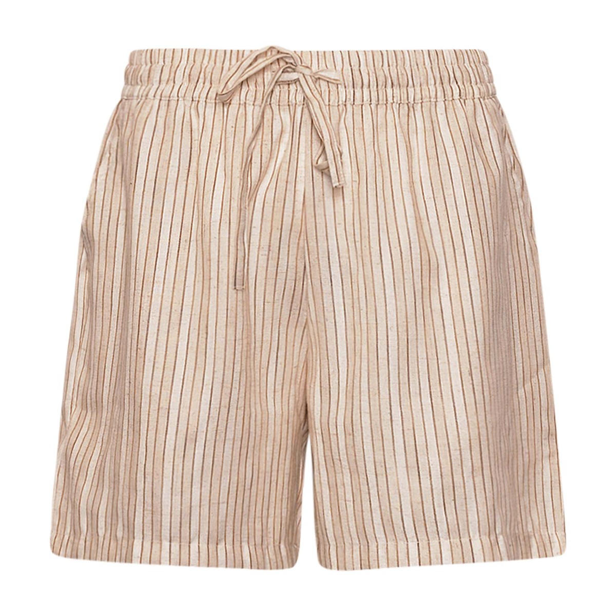 Tiffany Clothing Iris Shorts, Beige/camel Stripe